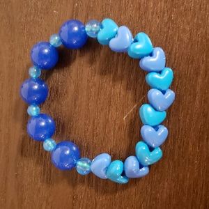 Home made bead bracelet: Blue skys